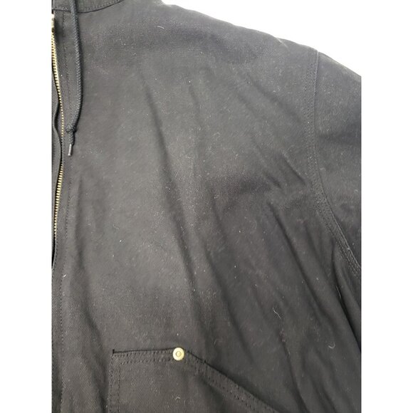 Walls Blizzard Pruf Mens Black Quilted Lined Hooded Work Jacket Size Large Tall - Picture 6 of 16